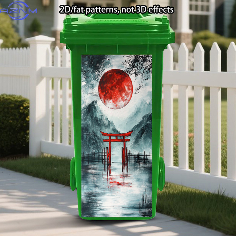 Japanese Lifestyle Home - Stiker Tempat Sampah Gaya Jepang, Stiker