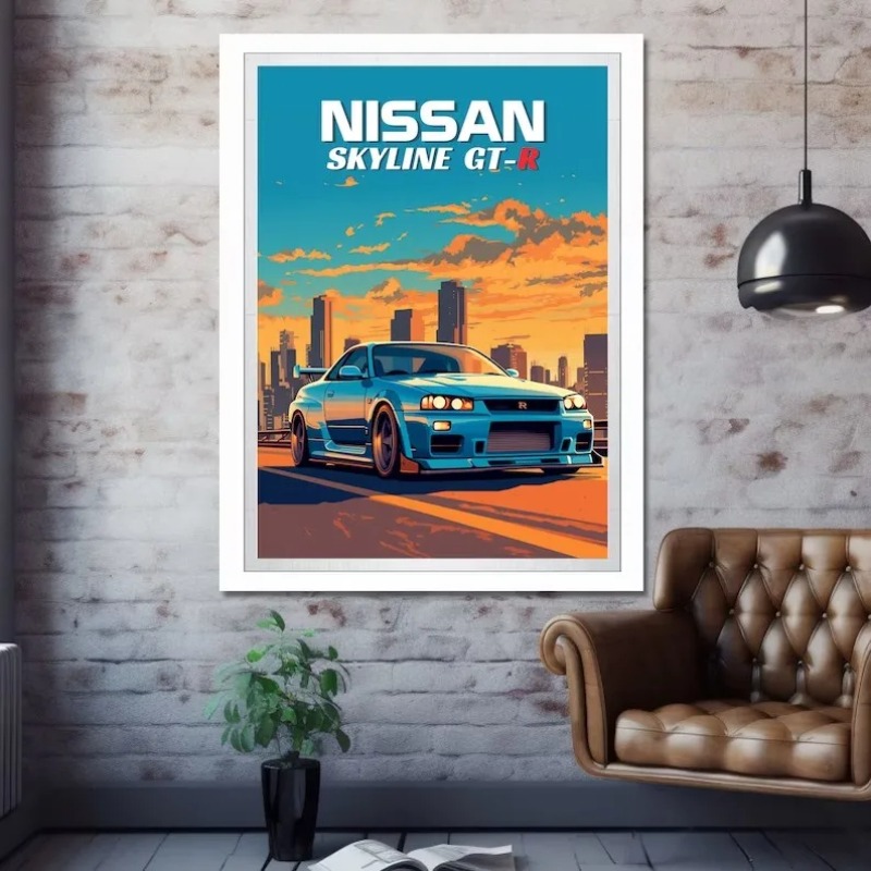 Poster Mobil Sport Klasik Jepa - Japanese Lifestyle Home ulasan dan harga