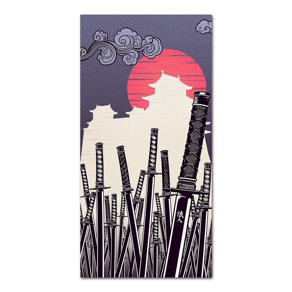 Lukisan Kanvas Katana Jepang P - Japanese Lifestyle Home ulasan dan harga
