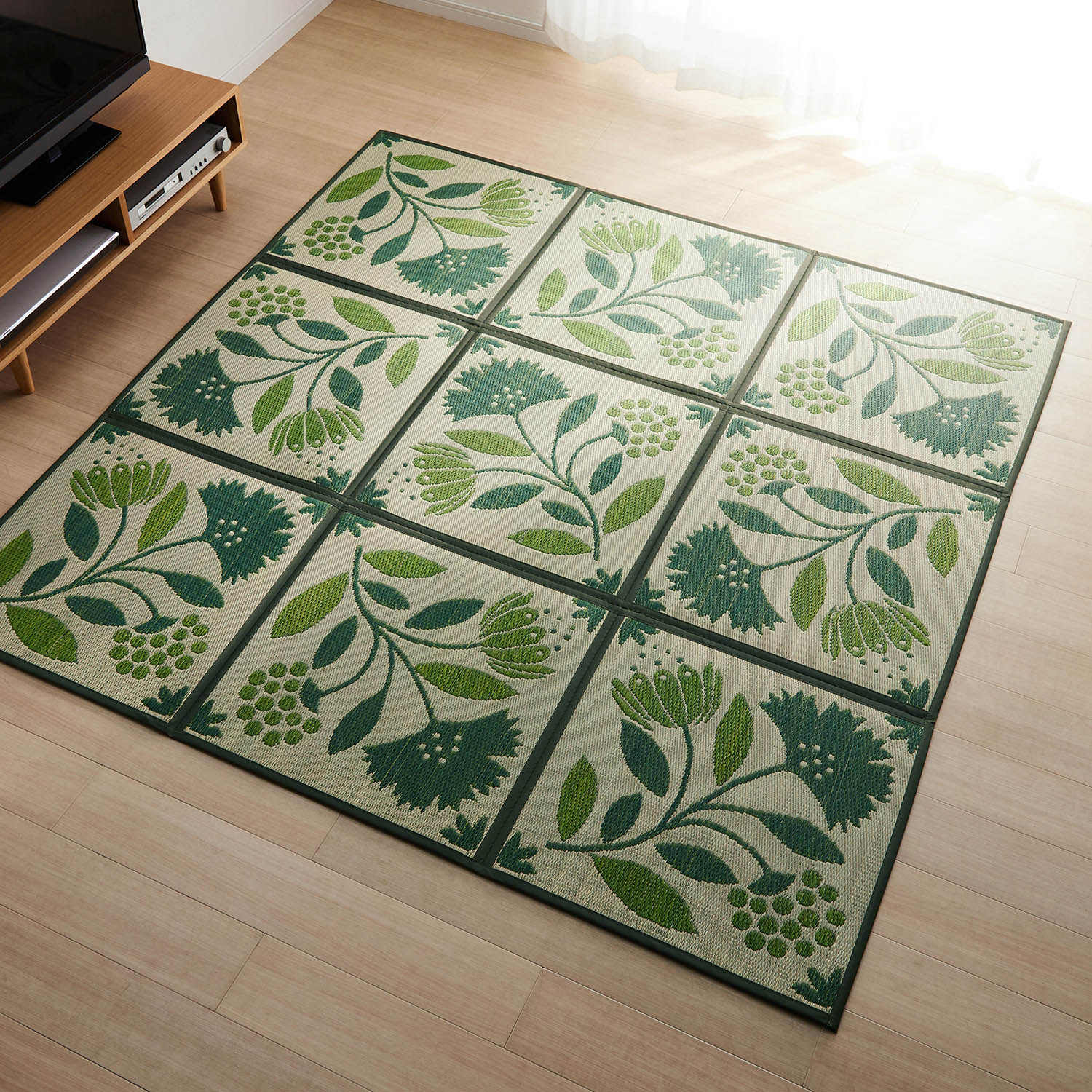 Yoga, Tikar Lantai Rumput Gaya - Tatami Mat Rush ulasan dan harga