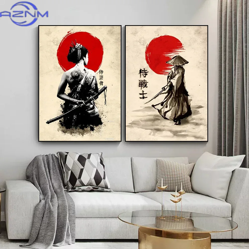 AZNM Lukisan Kanvas Poster Sen - Japanese Lifestyle Home ulasan dan harga