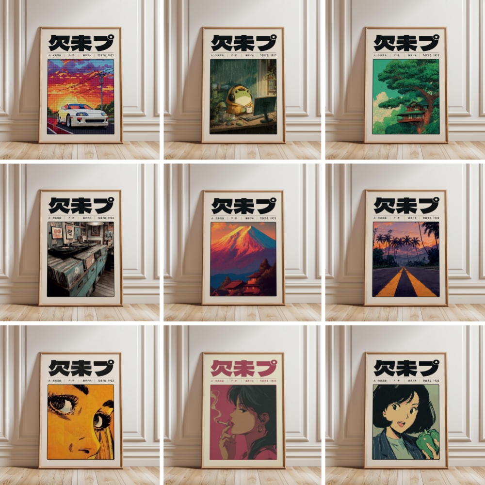 Poster Budaya Pop Vaporwave To - Japanese Lifestyle And Culture ulasan dan harga