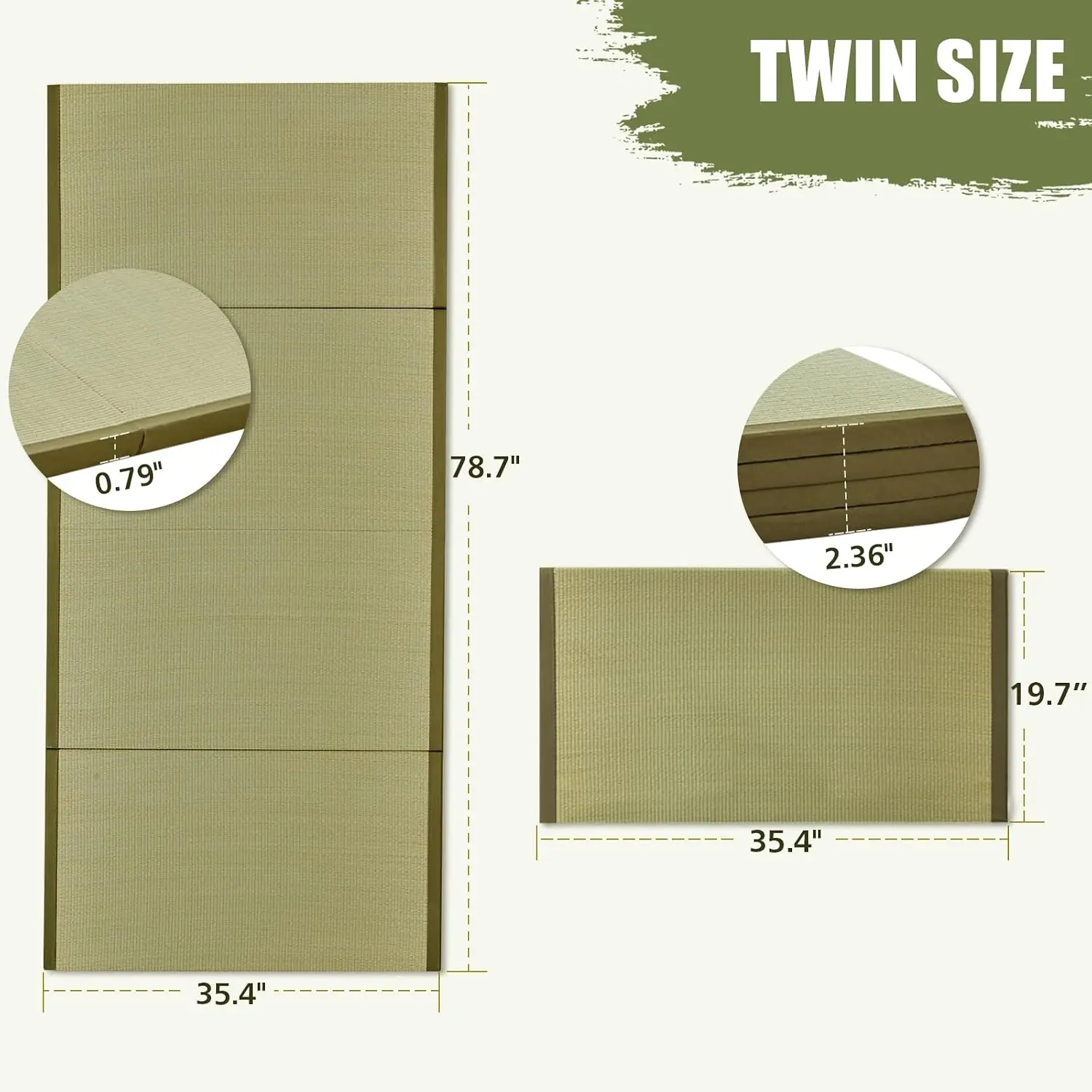 Tatami Jepang, Kasur Lantai Li - Tatami Mat Rush ulasan dan harga